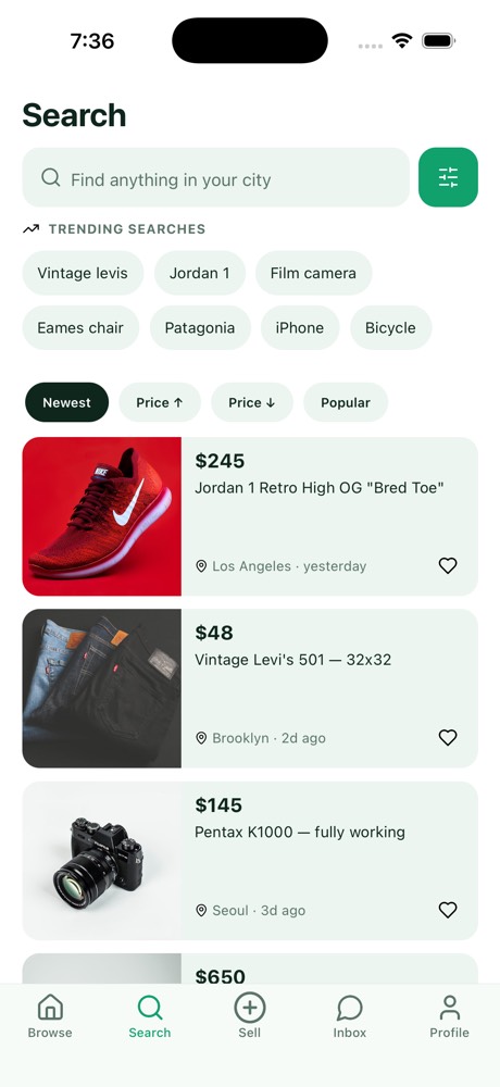 All-in-One Marketplace App mobile app preview