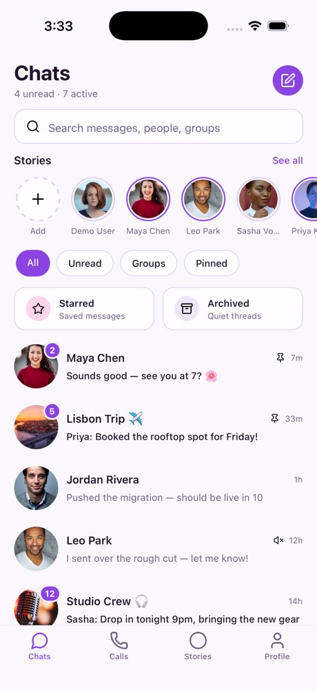 02 screenshot of Chat & Messaging App