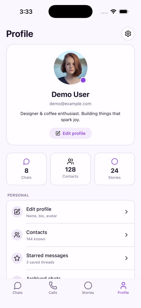 03 screenshot of Chat & Messaging App
