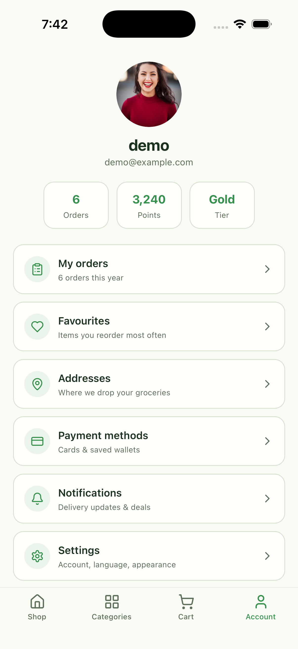Fresh Pantry — Grocery Delivery App hero preview