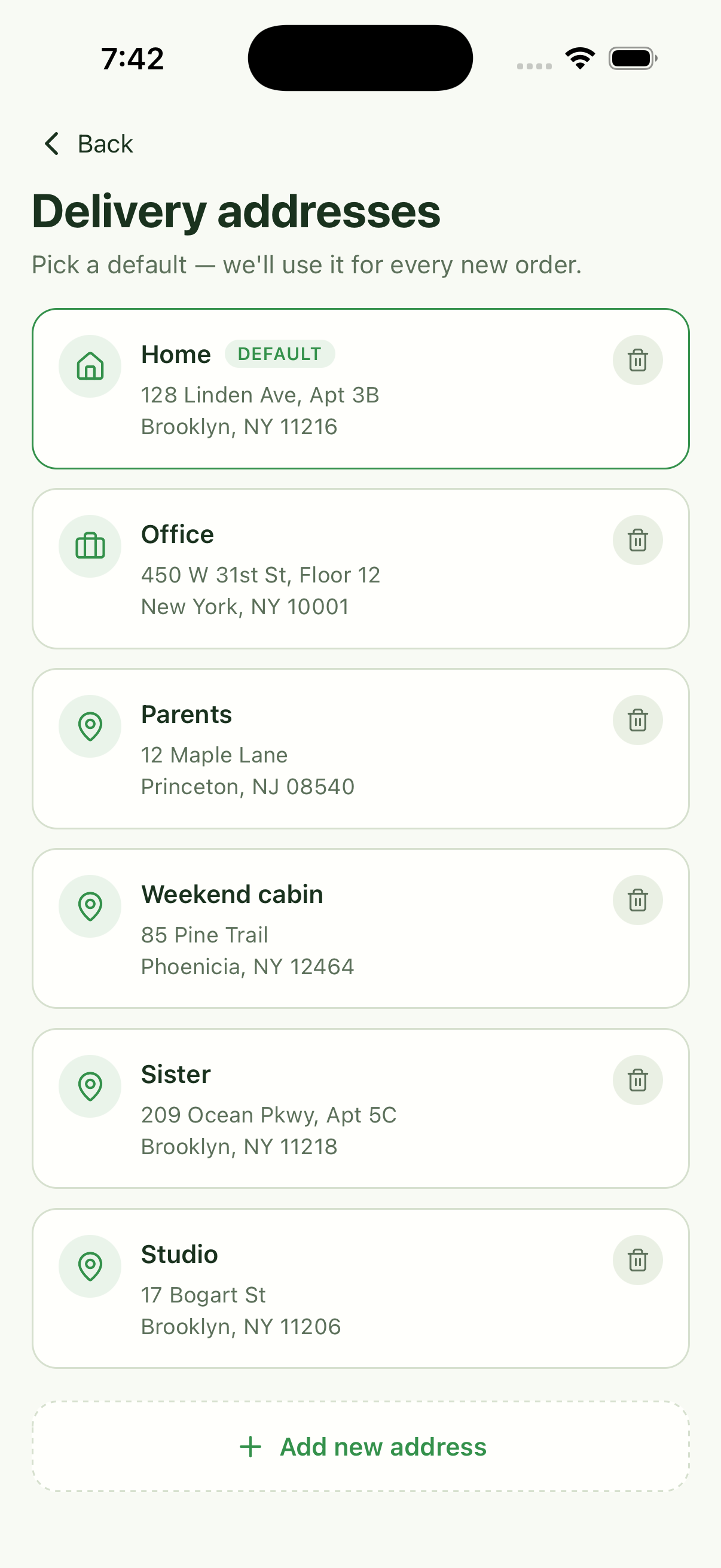 05 screenshot of Fresh Pantry — Grocery Delivery App