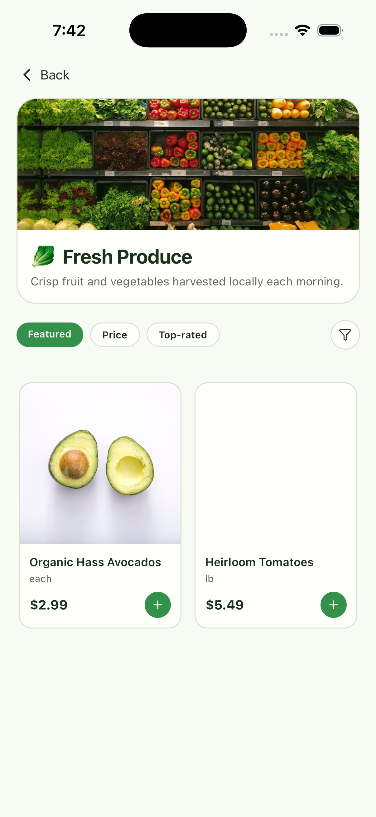 06 screenshot of Fresh Pantry — Grocery Delivery App