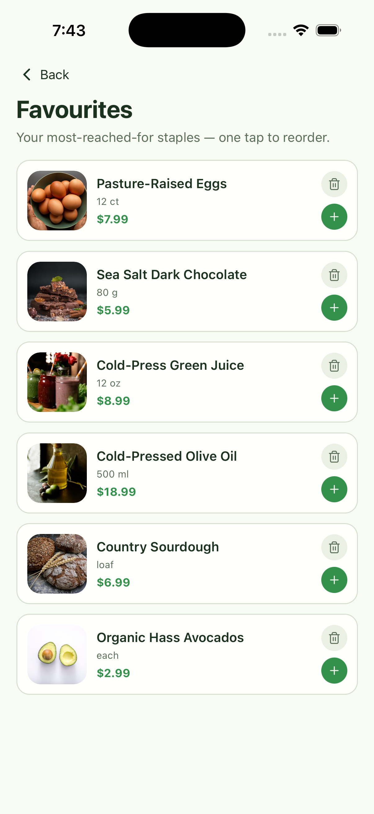 08 screenshot of Fresh Pantry — Grocery Delivery App