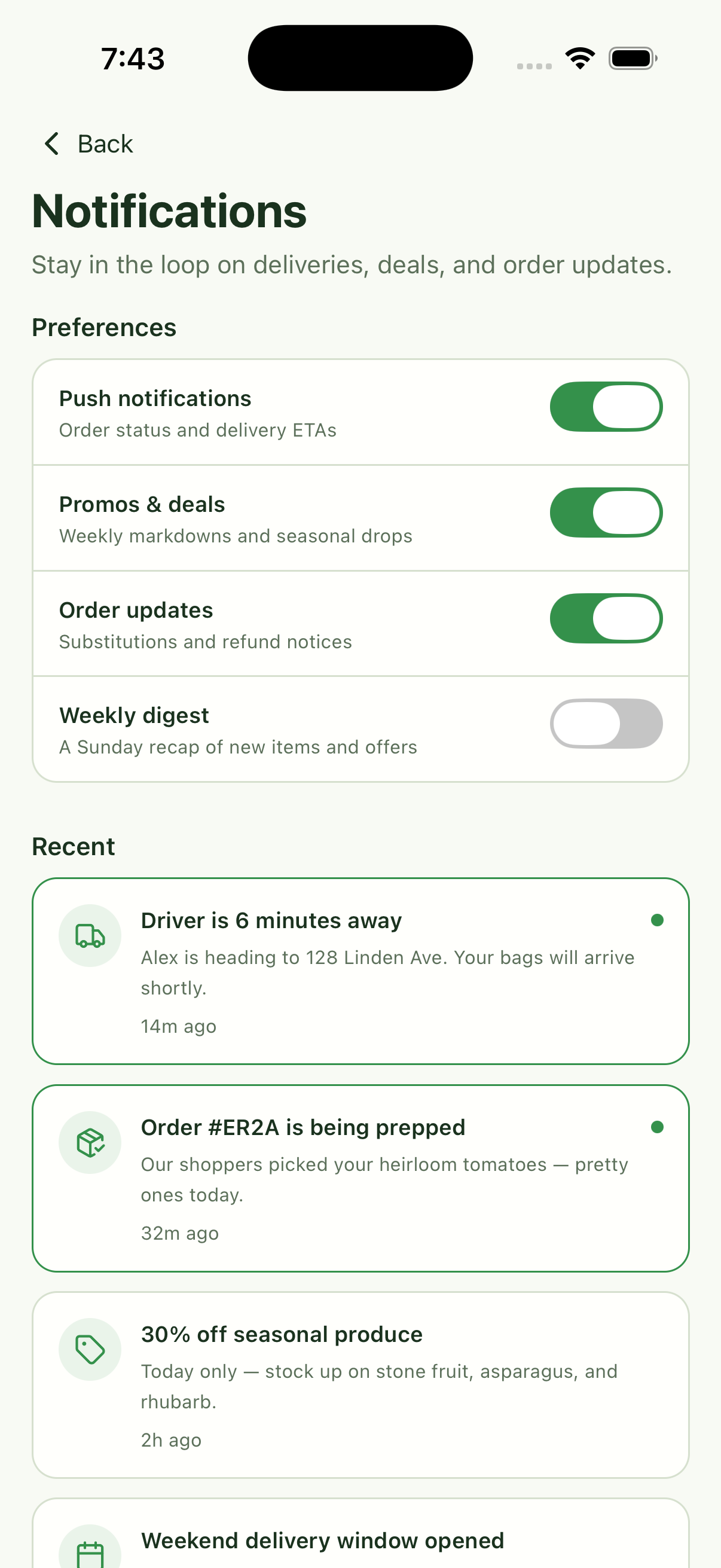 11 screenshot of Fresh Pantry — Grocery Delivery App