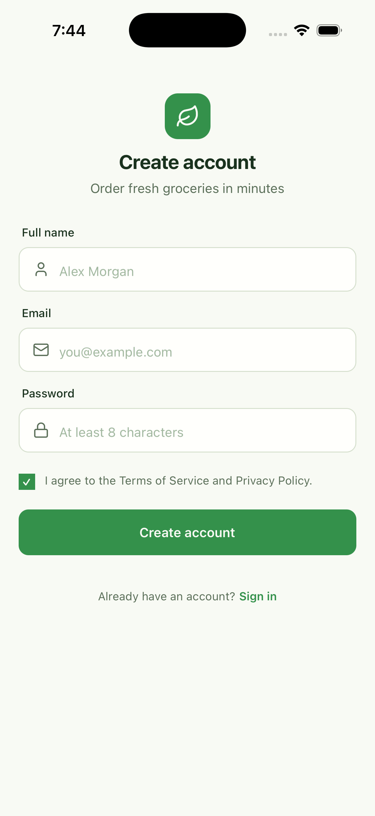 20 screenshot of Fresh Pantry — Grocery Delivery App